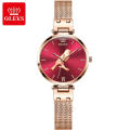 Relogio Feminino Damenuhr OLEVS Marke Fashion Casual Quarz-Armbanduhr für Frauen wasserdichte japanische Movt Clock